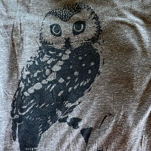 Pueo-owl neck scarf and ʻoiwi pueo cotton t-shirt